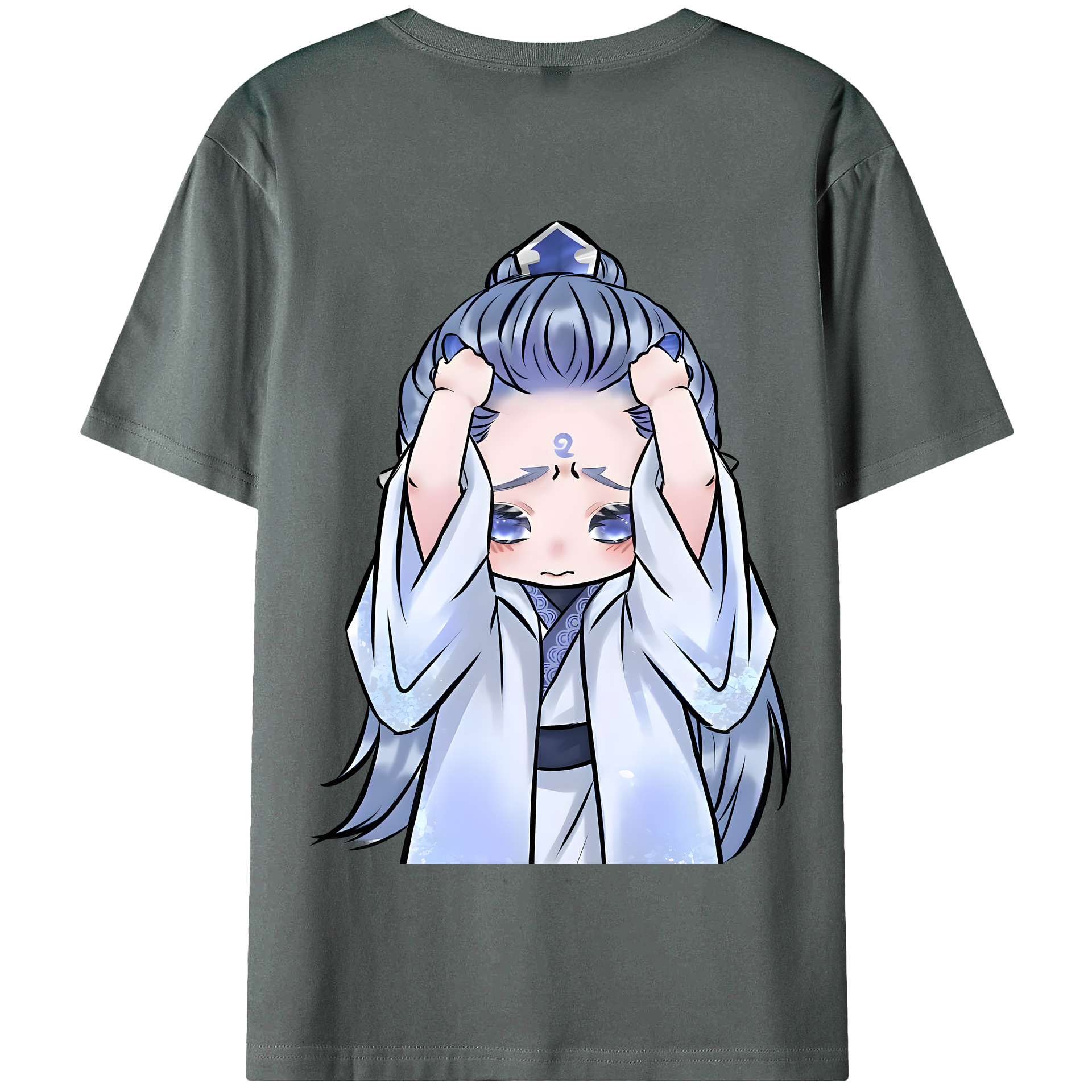 （画像用） Ne Zha 2 ナタ 魔童の大暴れ 綿100％半袖Tシャツ（背面プリント）